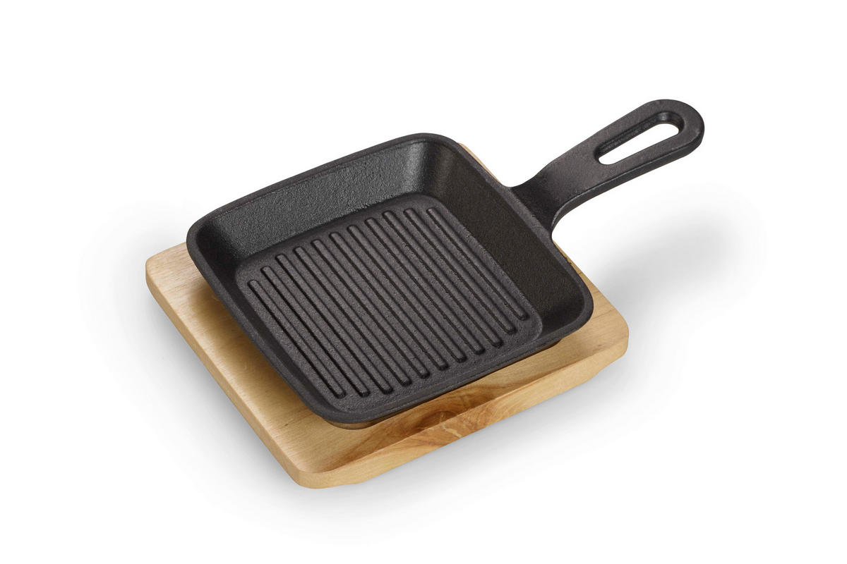PFANNENSET 4-teilig  - Schwarz, Basics, Metall (13,7/22,2/2,2cm) - Echtwerk