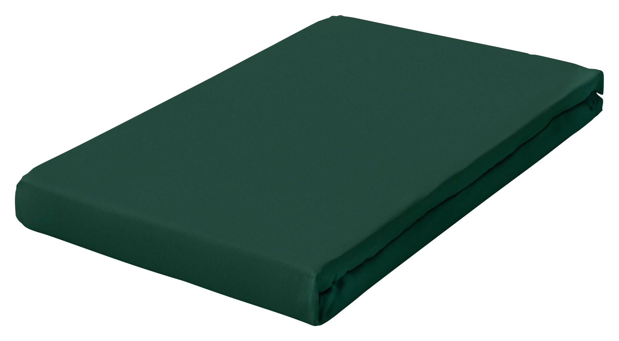 Schlafgut Spannbetttuch Frottex Dunkelgrün 200x200 cm