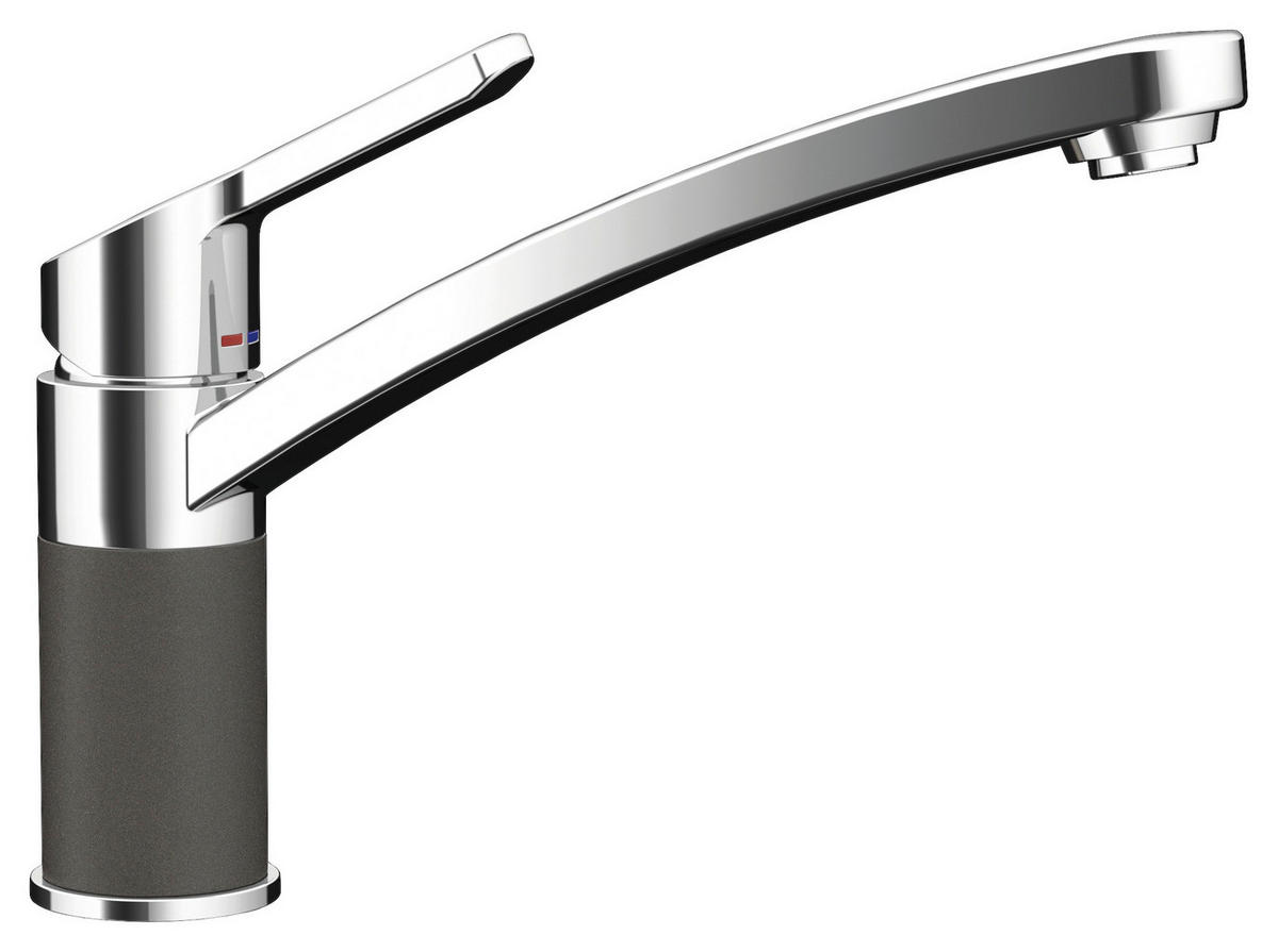 KÜCHENARMATUR 598000GAS  - Chromfarben/Dunkelgrau, Basics, Stein/Metall (20,5/17,8/5,0cm) - Schock