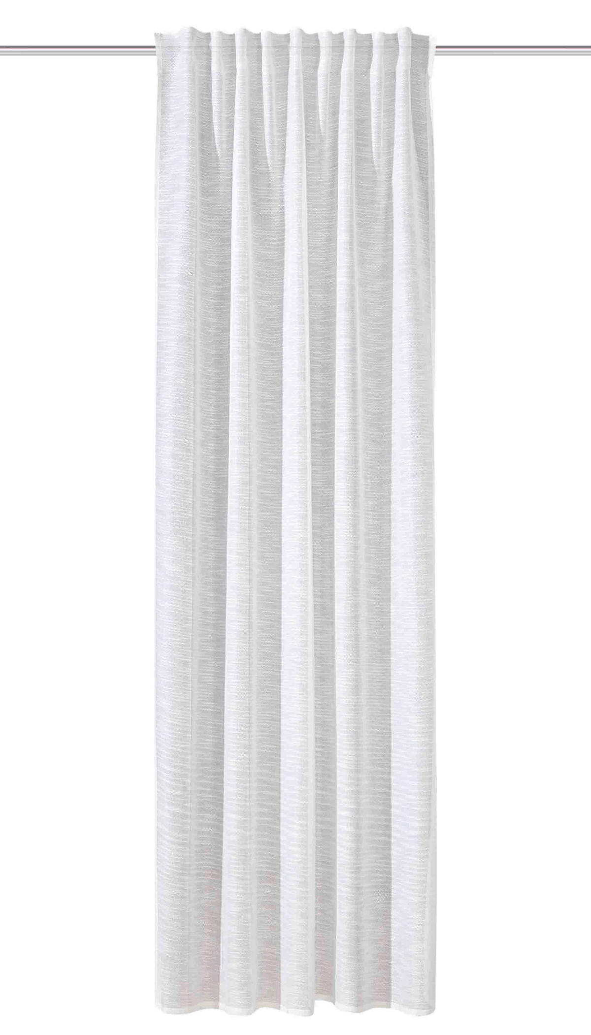 FERTIGVORHANG halbtransparent  - Weiß, Basics, Textil (135/300cm)