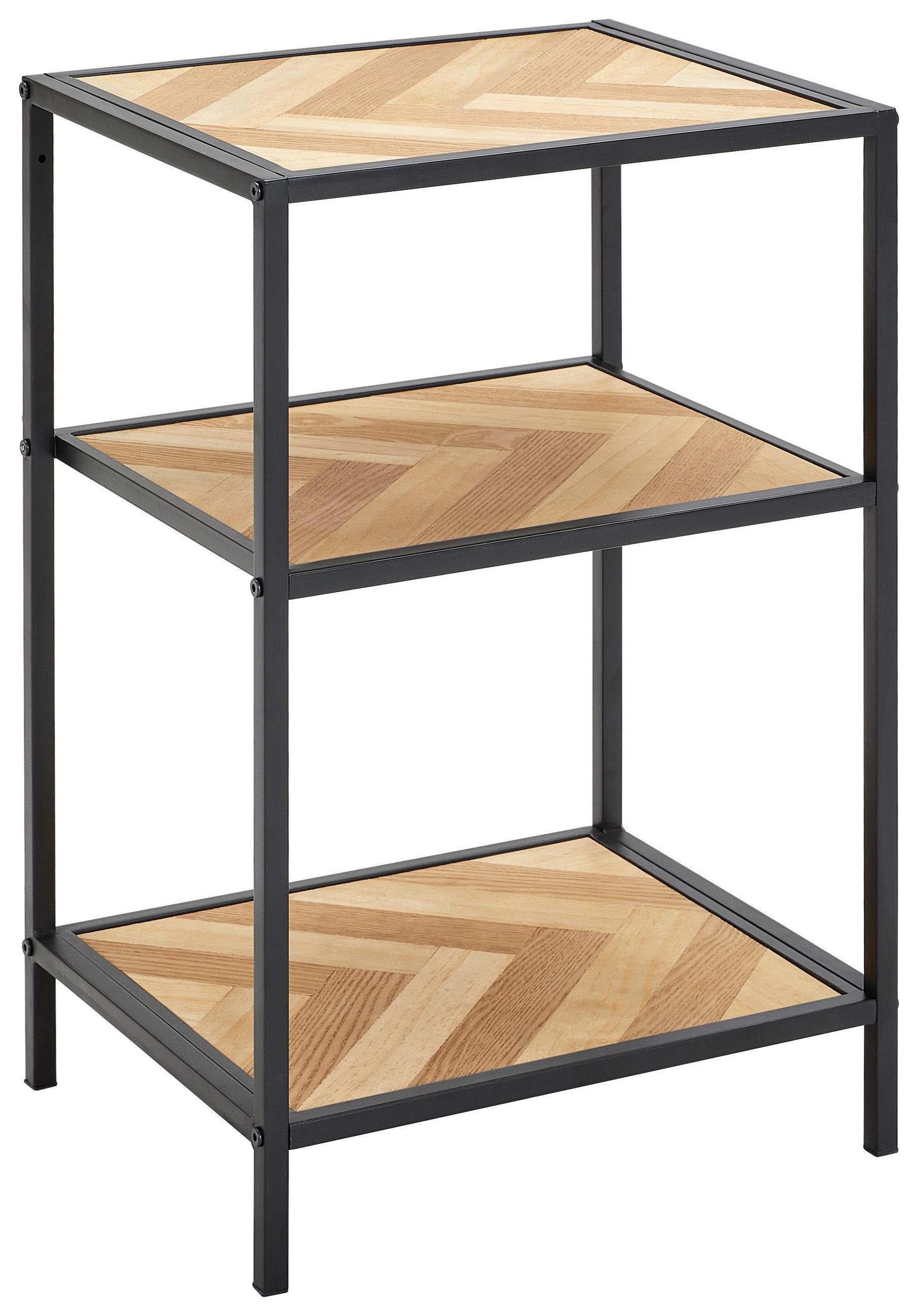 REGAL  42/64/35 cm Naturfarben, Schwarz  - Schwarz/Naturfarben, Design, Holz/Holzwerkstoff (42/64/35cm) - MID.YOU