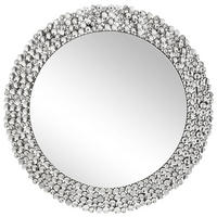NÁSTENNÉ ZRKADLO 80/80/1,9 cm  - strieborná, Design, kompozitné drevo/sklo (80/80/1,9cm) - Xora