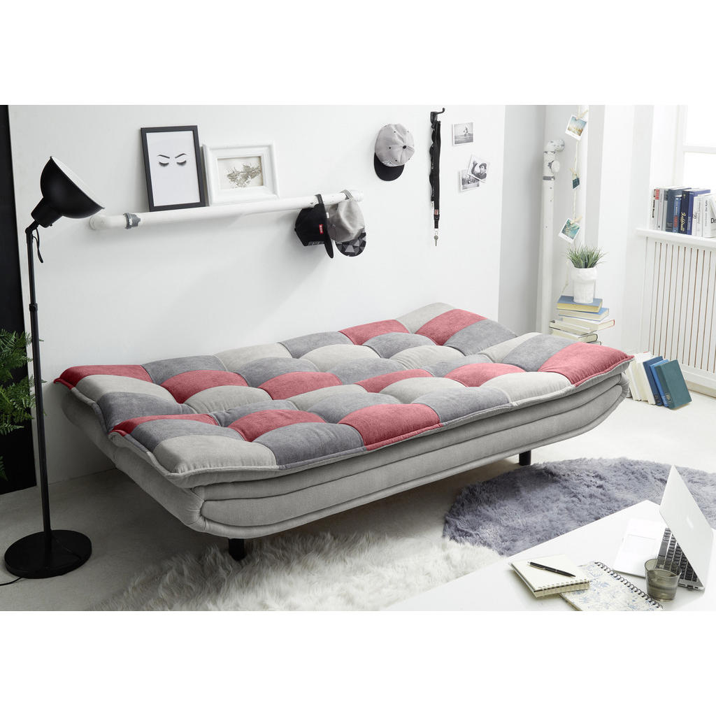 Thumbnail - Mid.you Schlafsofa, Schlamm, Beere, Dunkelgrau, Textil, 188x90x89 cm, Schlafen auf Sitzhöhe, Wohnzimmer, Sofas & Couches...
