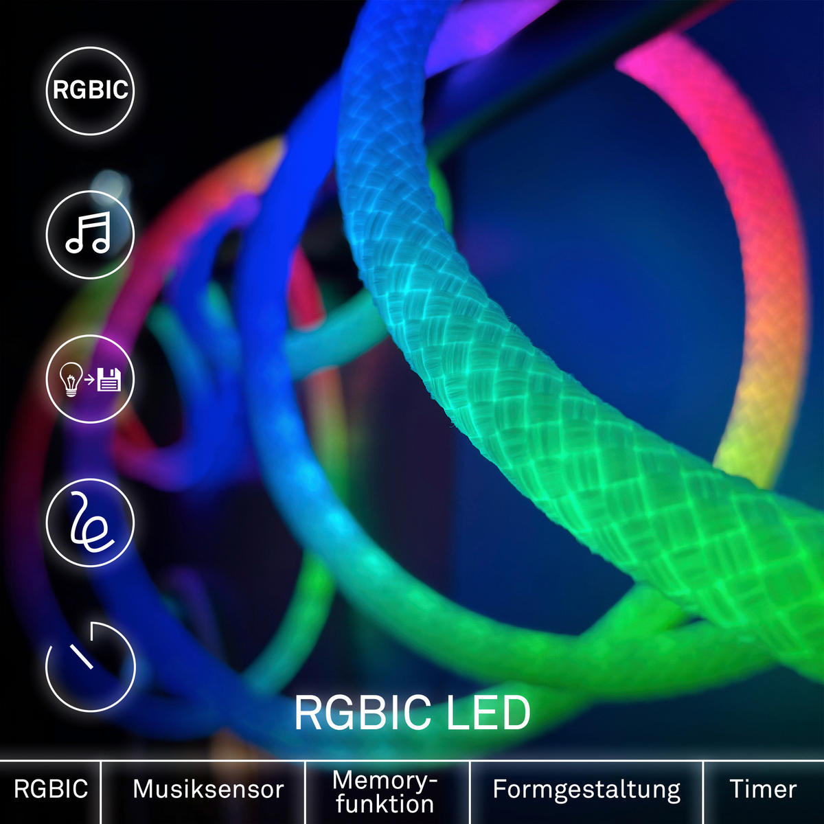 LICHTSCHLAUCH 500 cm  - Weiß, Trend, Kunststoff (500cm)