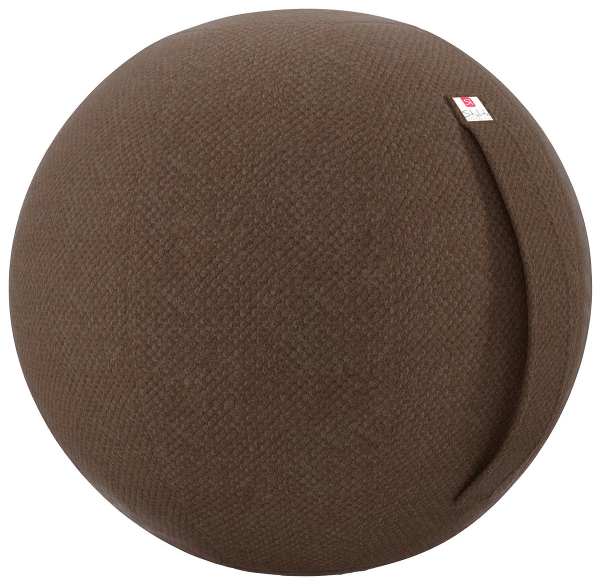 SITZBALL Plüsch  - Braun, Design, Textil (60/60/60cm) - Stylife