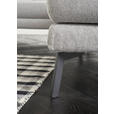 ECKSOFA in Flachgewebe Hellgrau  - Hellgrau/Schwarz, Design, Textil/Metall (207/249cm) - Dieter Knoll