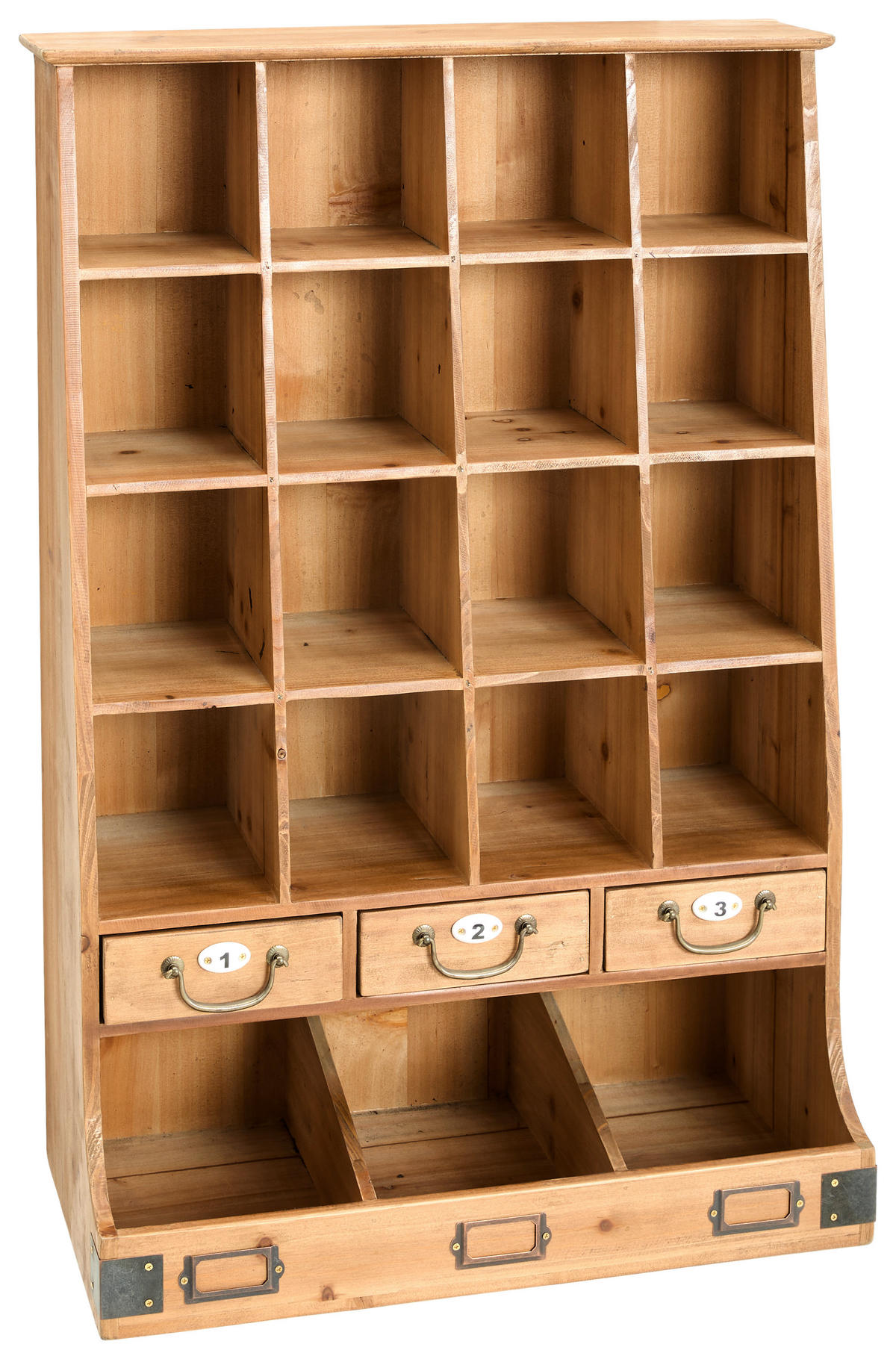 Etajeră De Perete 55/81,5/27 cm  - culoare natur/alămiu, Lifestyle, ceramică/metal (55/81,5/27cm) - Landscape