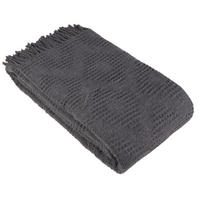 PREKRIVAČ 150/200 cm antracit  - antracit, Dizajnerski, tekstil (150/200cm) - Novel