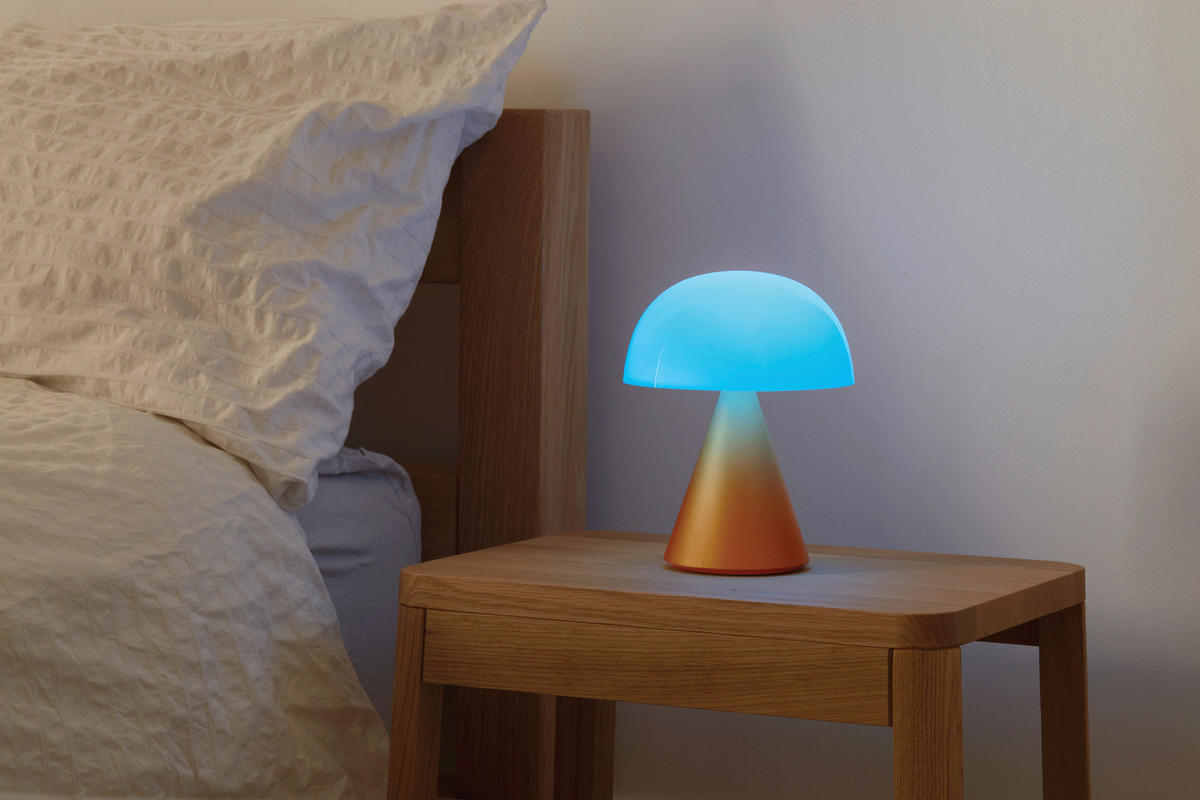 AKKU-TISCHLEUCHTE 14/17/14 cm   - Orange, Design, Kunststoff/Metall (14/17/14cm)