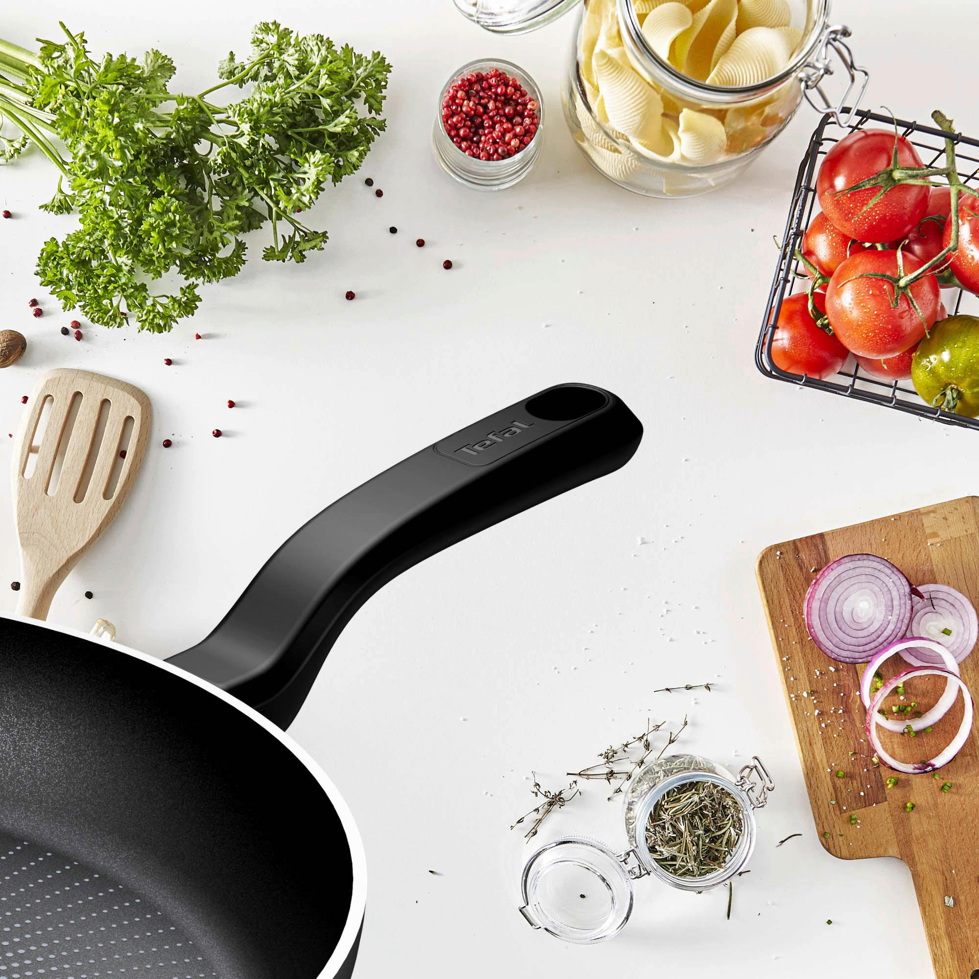STEKPANNA   28 cm  - stålfärgad/svart, Design, metall (28cm) - Tefal