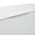 HIGHBOARD in 110/117/40,5 cm - Weiß Hochglanz/Alufarben, Design, Glas/Holzwerkstoff (110/117/40,5cm) - Voleo
