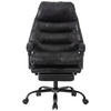 CHEFSESSEL  in Mikrofaser Schwarz  - Schwarz, MODERN, Kunststoff/Textil (64/114/122/72cm) - MID.YOU