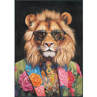 KUNSTDRUCK Tiere 70/100 cm  - Multicolor/Schwarz, Trend, Holz/Kunststoff (70/100cm) - Monee