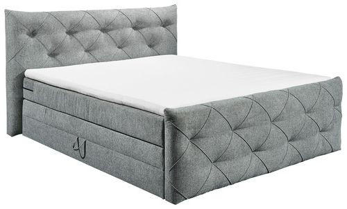 BOXSPRINGBETT 180/200 cm  in Grau  - Grau, Basics, Holzwerkstoff/Kunststoff (180/200cm) - MID.YOU