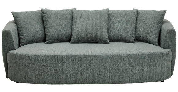 SCHLAFSOFA  in Chenille Dunkelgrün  - Dunkelgrün/Schwarz, KONVENTIONELL, Kunststoff/Textil (238/74/107cm) - Carryhome