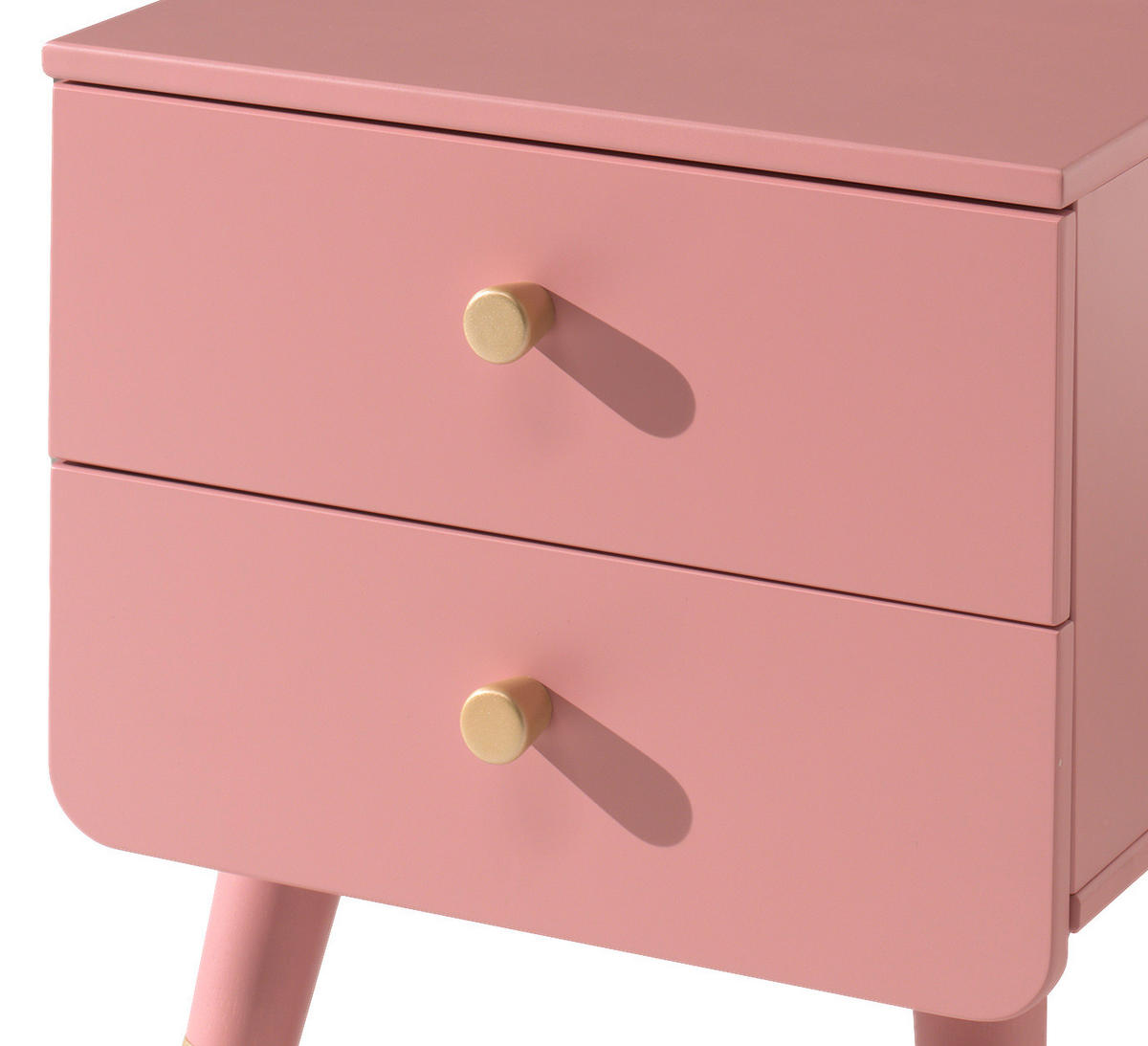KINDERNACHTSCHRANK Rosa  - Goldfarben/Rosa, KONVENTIONELL, Holzwerkstoff/Kunststoff (43/45,20/40cm) - MID.YOU