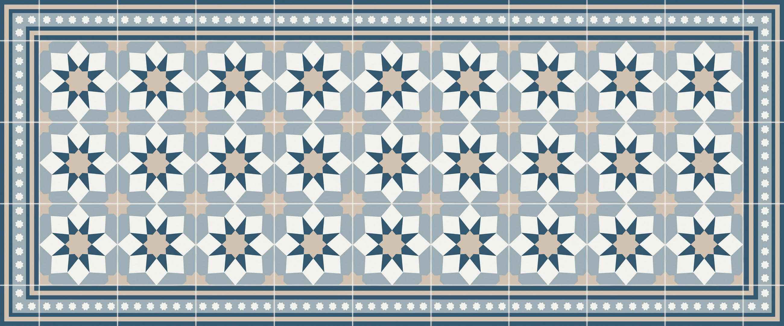 OUTDOORTEPPICH 50/120 cm Blau - Blau, Design, Kunststoff (50/120cm)