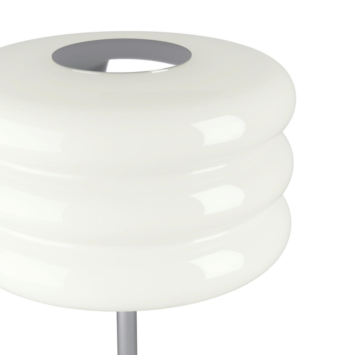 TISCHLEUCHTE Tortora 20/30 cm  - Chromfarben/Weiß, Design, Glas/Metall (20/30cm) - Eglo