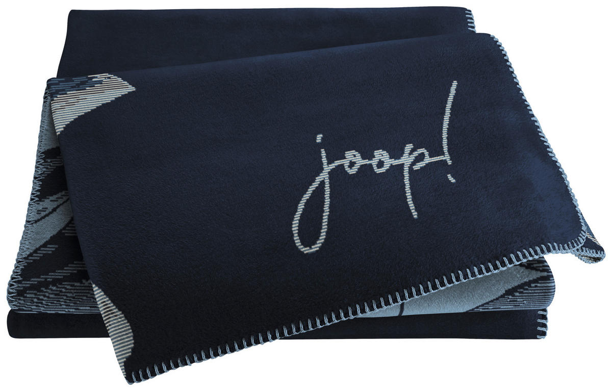 DOMÁCA DEKA, bavlna, 150/200 cm - modrá/svetlosivá, Natur, textil (150/200cm) - Joop!