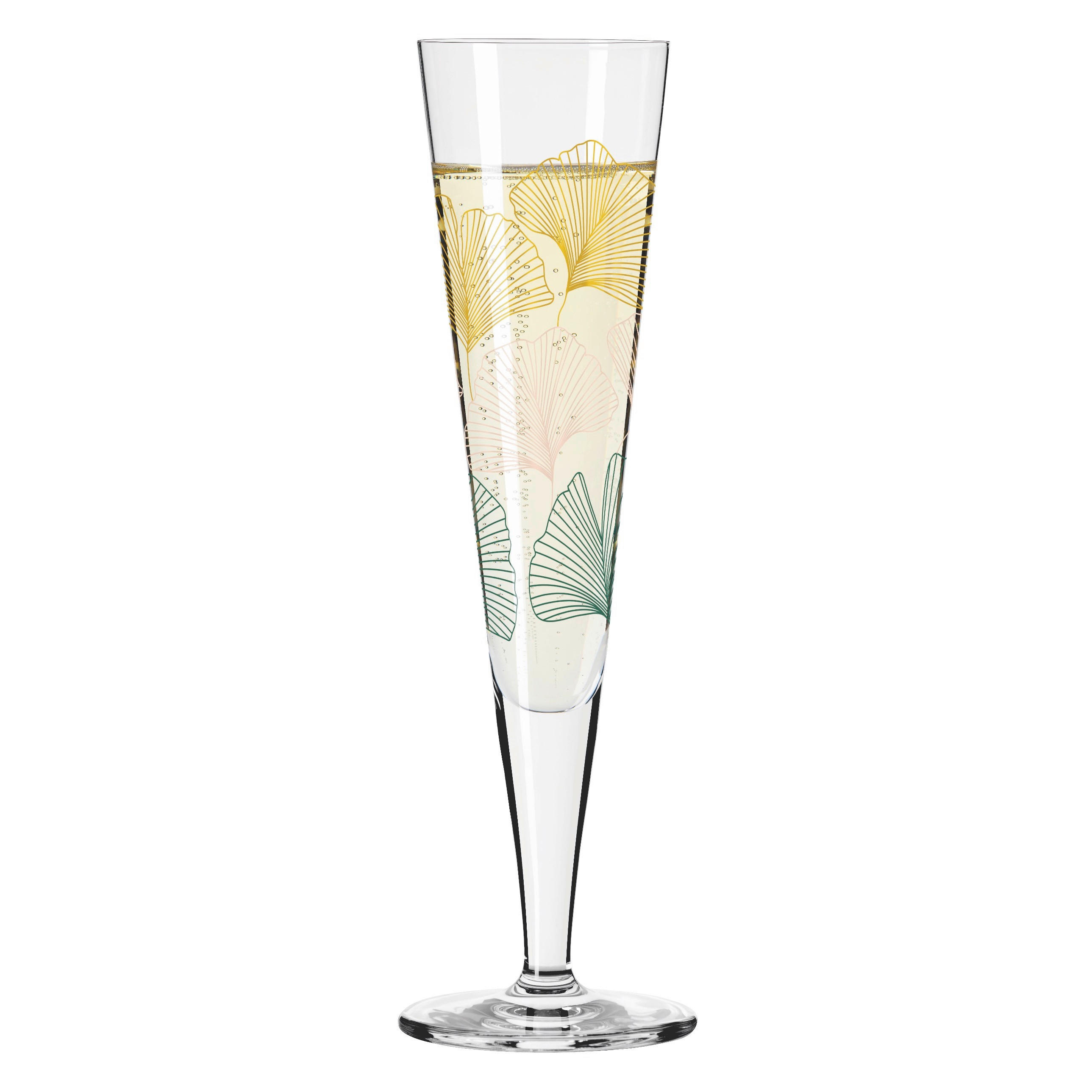 CHAMPAGNERGLAS 205 ml  - Transparent/Gelb, Design, Glas (7.2/24.0cm) - Ritzenhoff