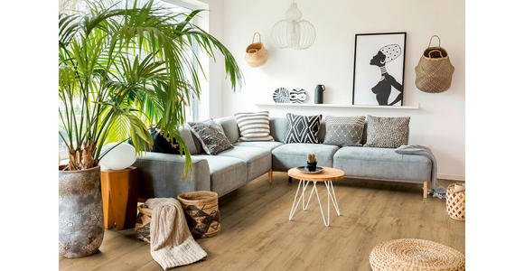 LAMINATBODEN Eiche Alpbach  per  m² - Eichefarben, KONVENTIONELL, Holzwerkstoff (138/19,3/0,9cm) - Venda