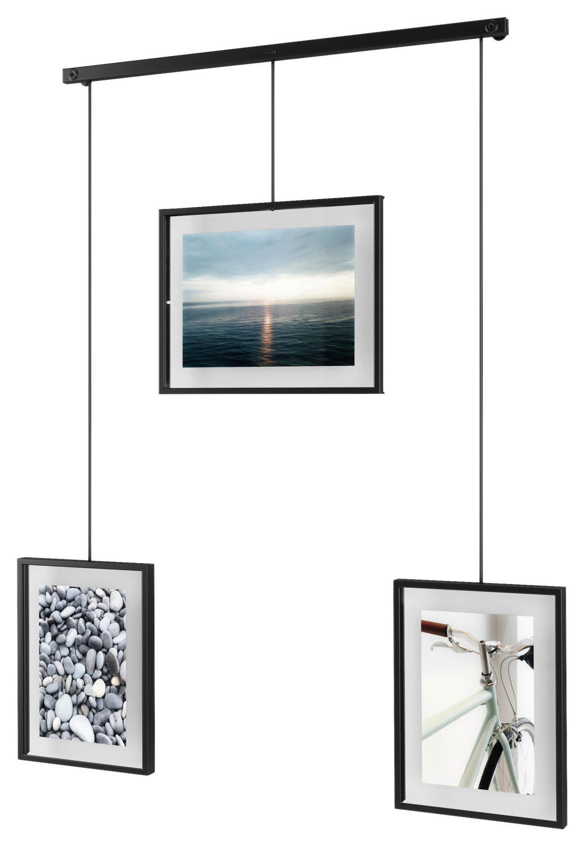 COLLAGERAM 45,7/2,5/67 cm  - svart, Design, metall/glas (45,7/2,5/67cm) - Umbra