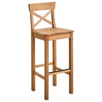 BARSKI STOL, barve hrasta  - barve hrasta, Konvencionalno, les (40/104/43cm) - Cantus