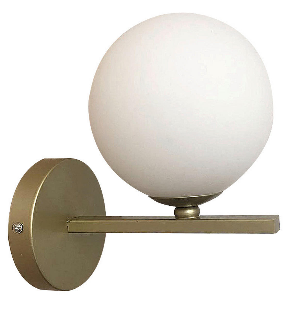 VÄGGLAMPA 20/12/19 cm   - mässingsfärgad, Klassisk, metall (20/12/19cm)