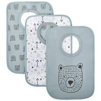 HAKLAPP 3 delar  - blå, Basics, textil (25/38cm) - My Baby Lou