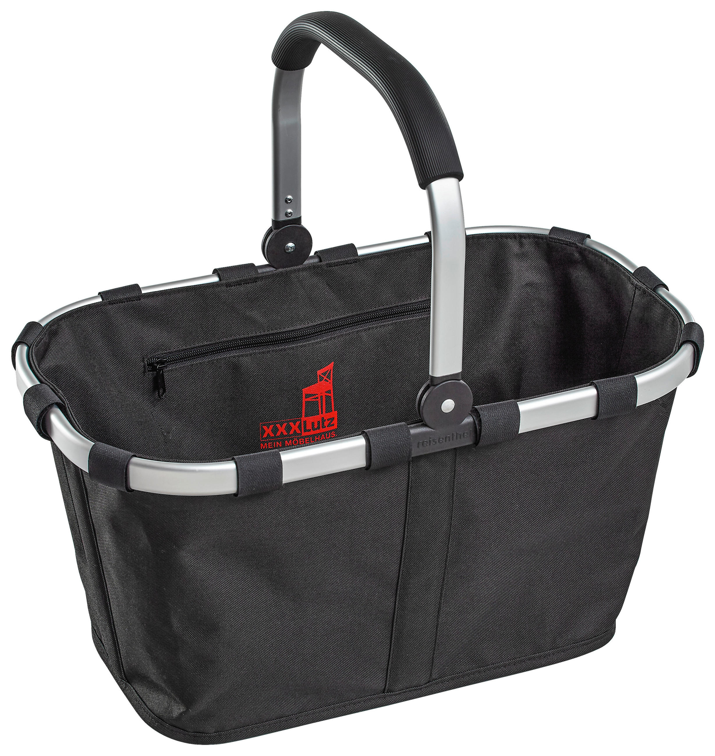 NÁKUPNÍ KOŠÍK černá - černá, Basics, kov/textil (48/29/28cm) - Reisenthel