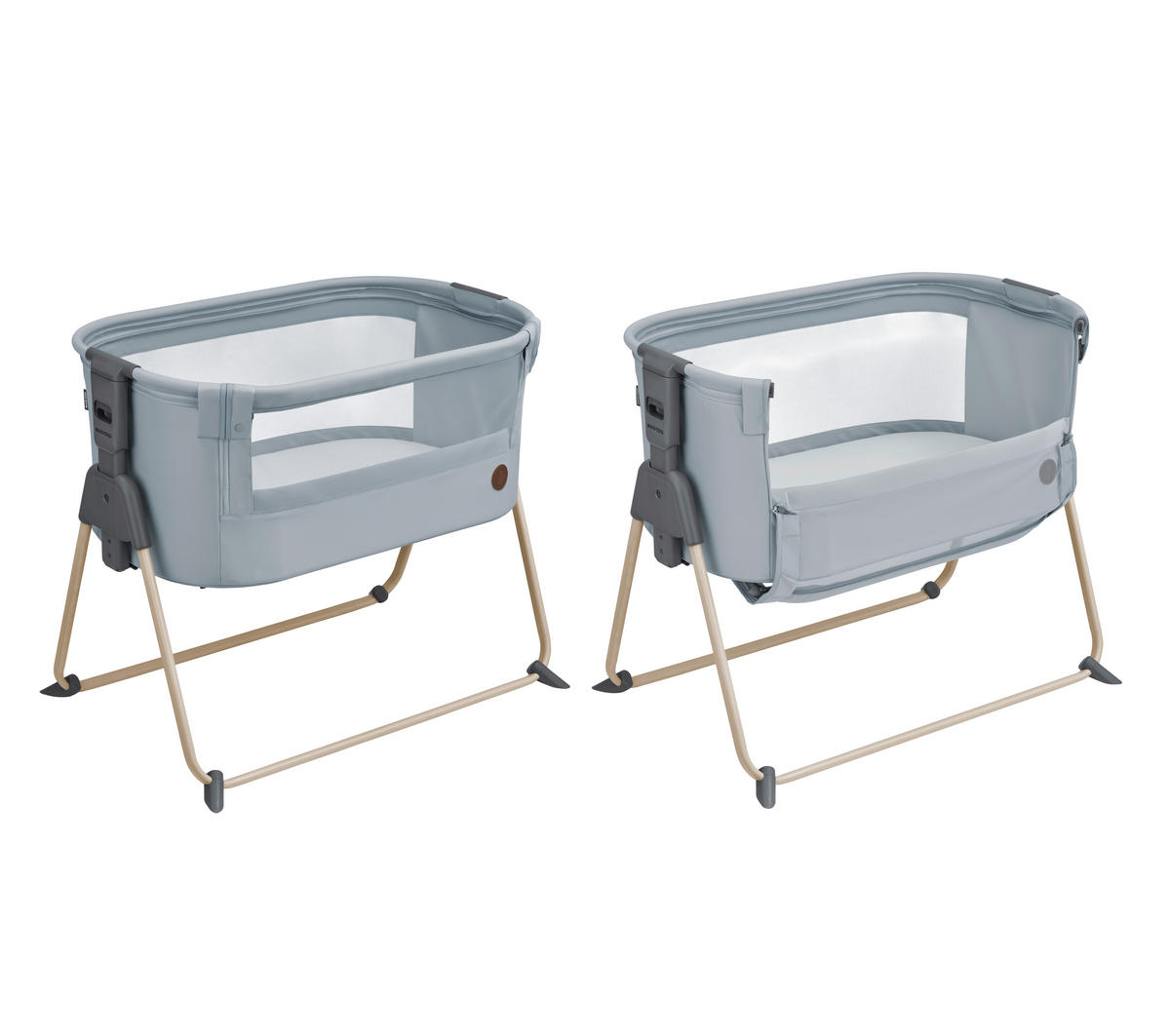 BEISTELLBETT Tori  - Hellgrau/Grau, Basics, Textil (86/76/61cm) - Maxi-Cosi