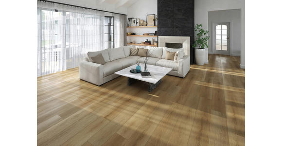 VINYLBODEN Eiche Akustik  per  m² - Eichefarben, KONVENTIONELL, Kunststoff (123,5/19,2/0,8cm) - Venda