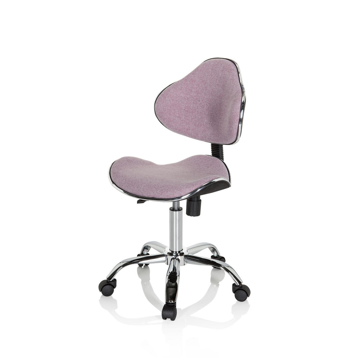 OTOČNÁ ŽIDLE PRO MLÁDEŽ, růžová - růžová, Basics, plast (47/87-98/49cm) - MID.YOU