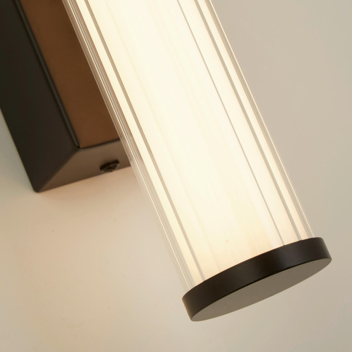 LED-WANDLEUCHTE Clamp 6/32,5 cm   - Schwarz, Design, Glas/Metall (6/32,5cm) - Searchlight