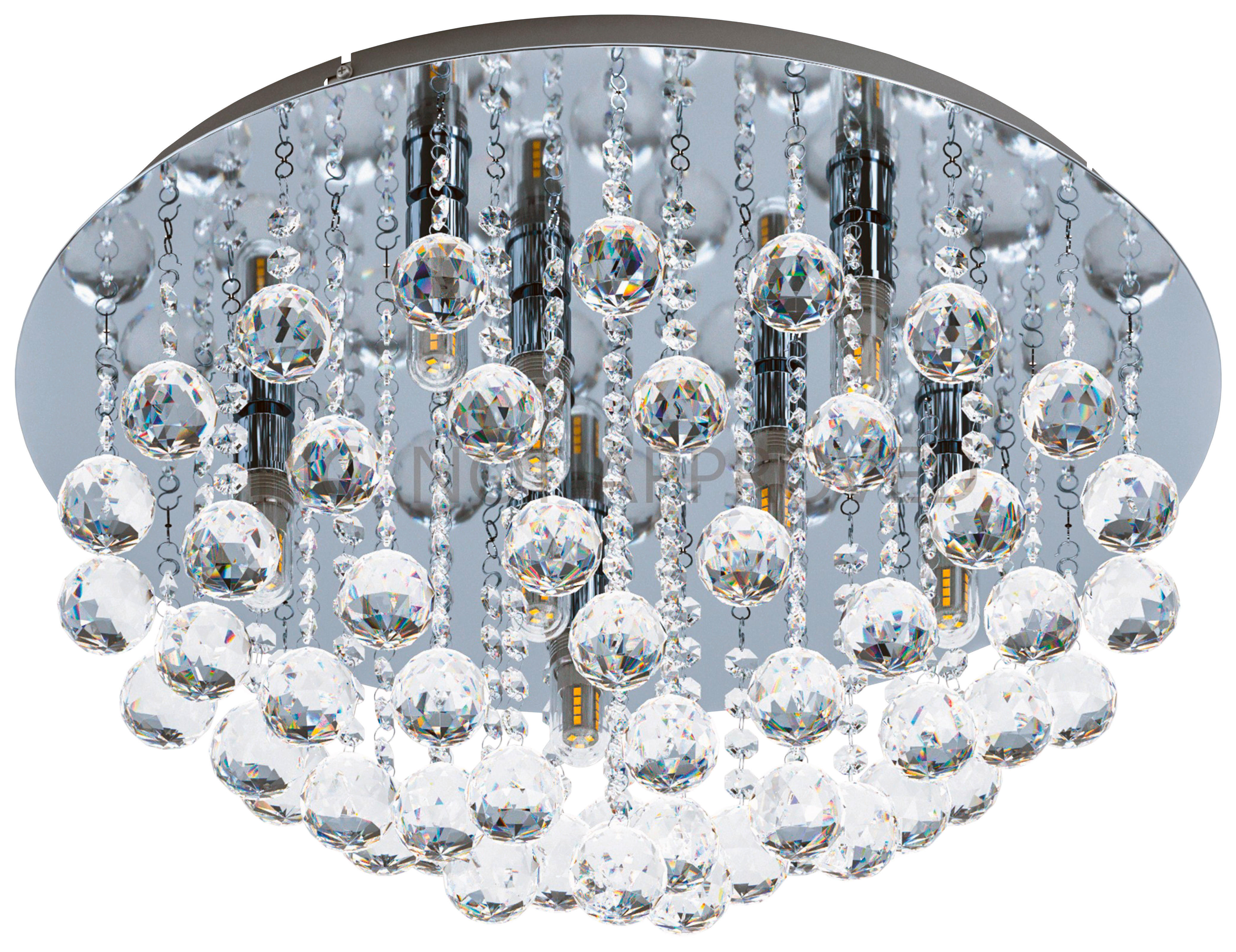 LED-DECKENLEUCHTE Almonte  50 cm  - LIFESTYLE, Glas/Metall (50cm) - Eglo