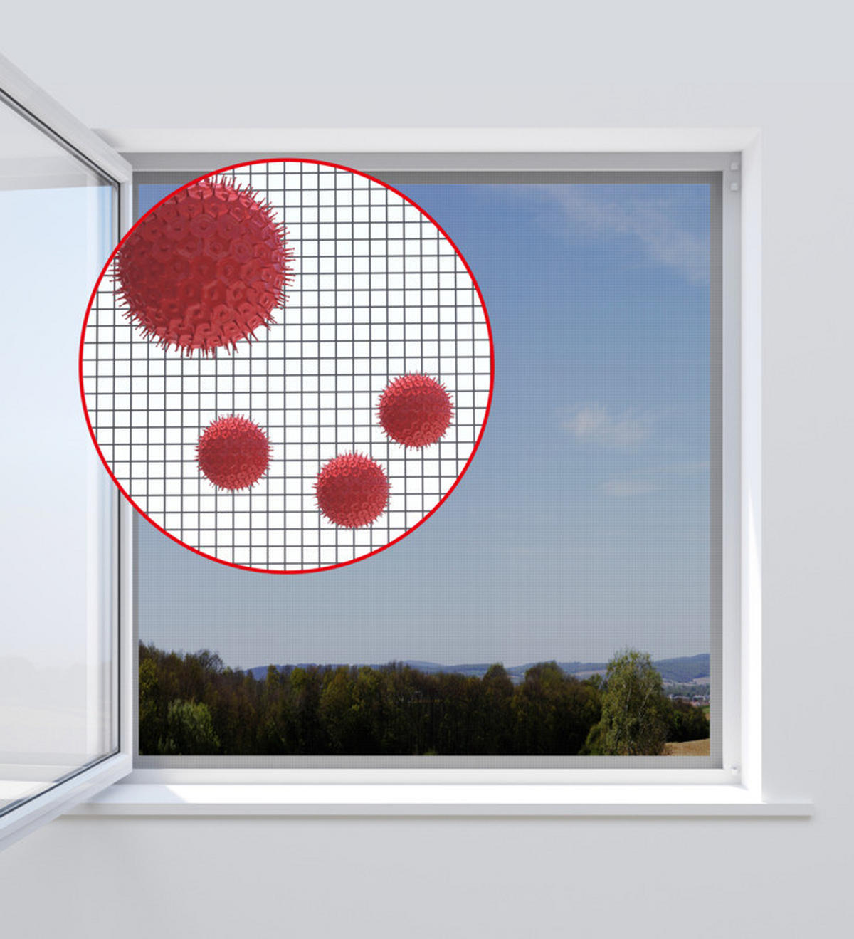 INSEKTENSCHUTZGITTER 130/150 cm  - Anthrazit, Basics (130/150cm)