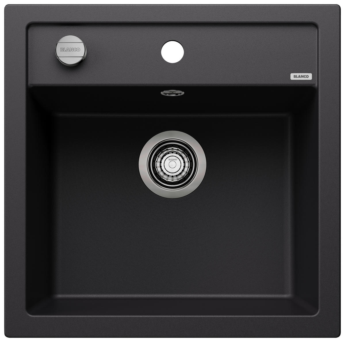 SPÜLE 525871  - Schwarz, Basics, Stein (51,5/19/51cm) - Blanco