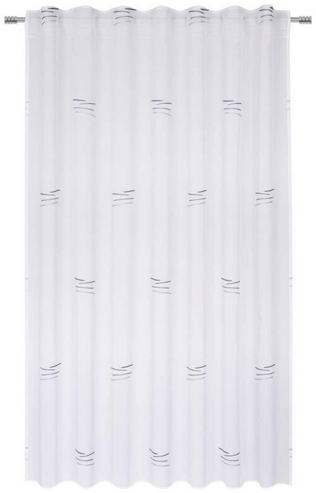 GOTOVA ZAVJESA siva, bijela  140/180 cm  - bijela/siva, Konvencionalno, tekstil (140/180cm) - Esposa