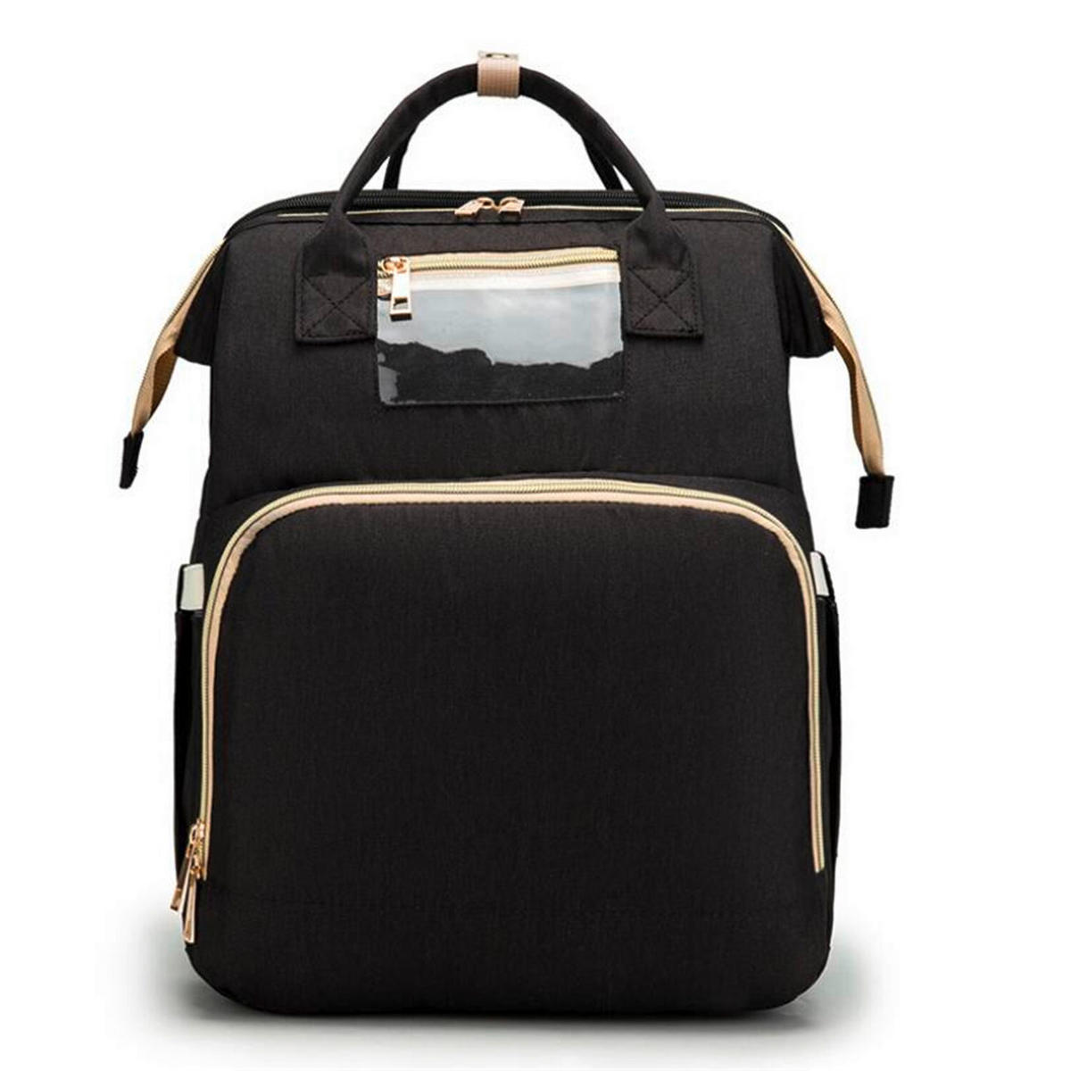 WICKELRUCKSACK Stella Bag Premium  - Schwarz, Basics, Textil (30/40/21cm)