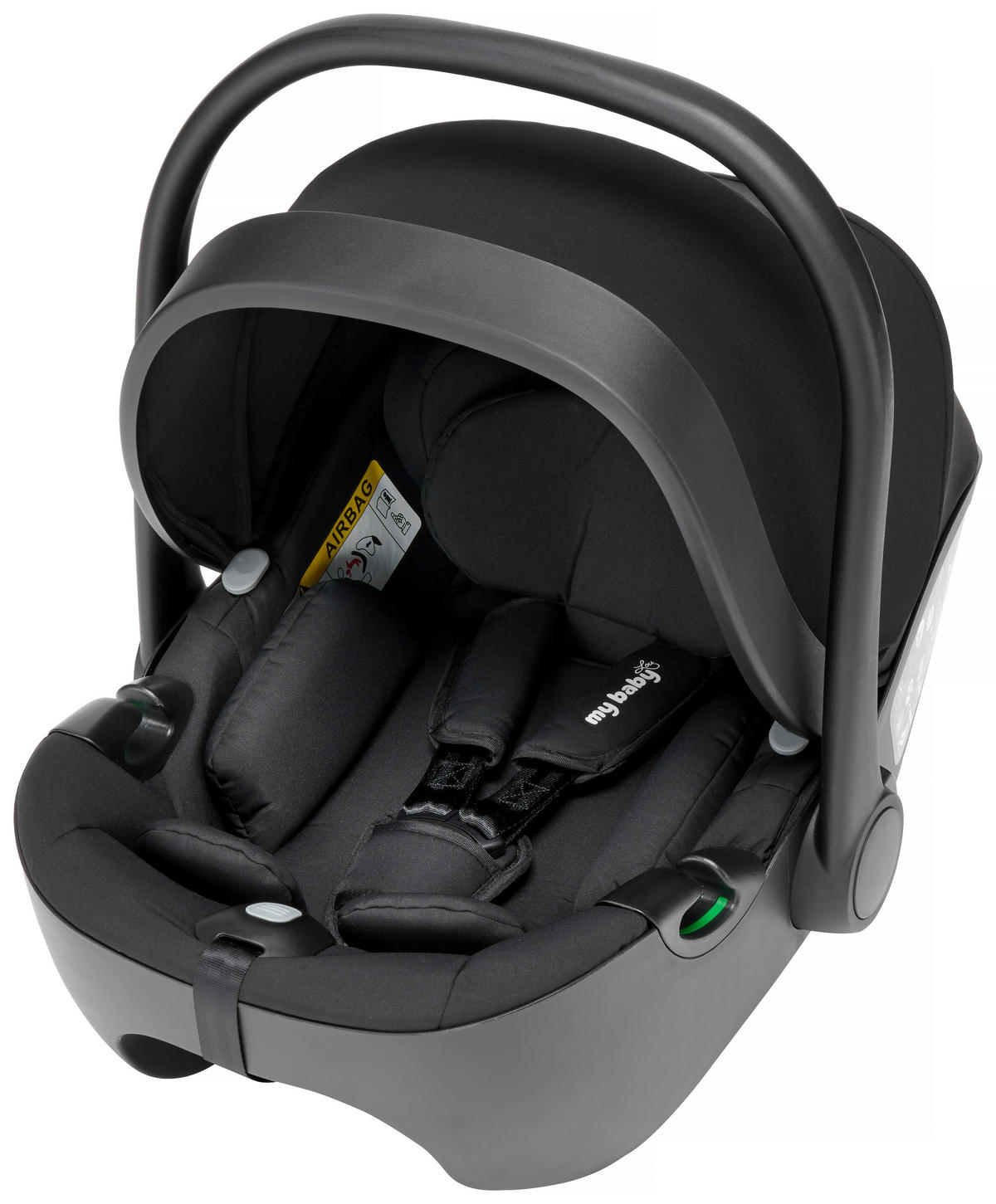 KINDERWAGENSET   schwarz  - Schwarz, Basics, Textil/Metall - My Baby Lou