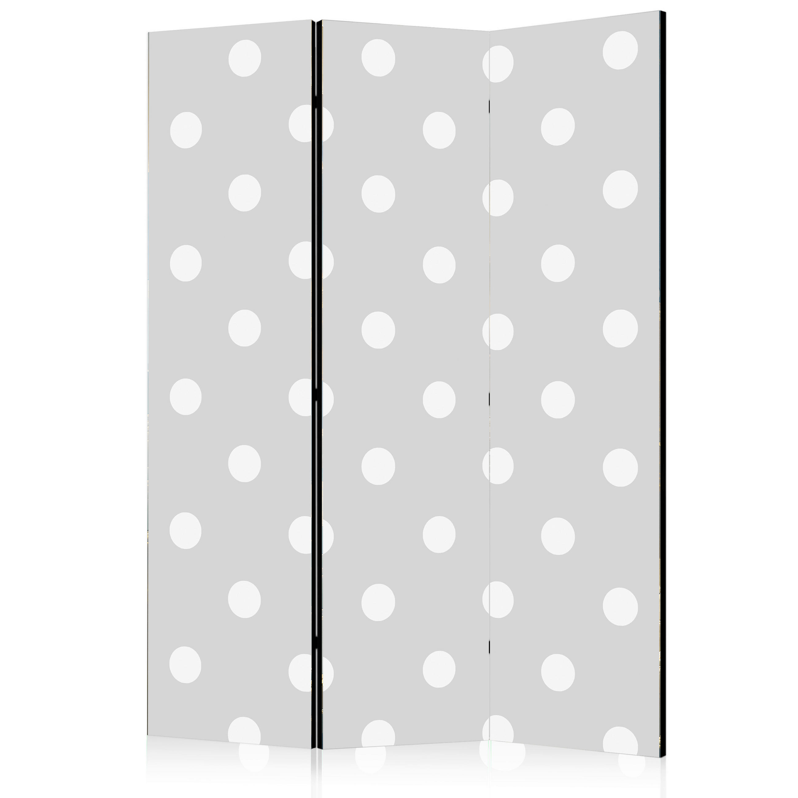 PARAVENT mit 3  Flügel - Dunkelgrau/Hellgrau, Basics, Holz/Textil (135/172/3cm) - artgeist