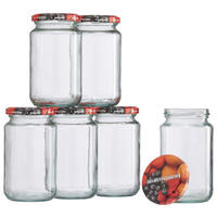 EINMACHGLAS-SET - Transparent/Multicolor, Basics, Glas/Metall (370ml)