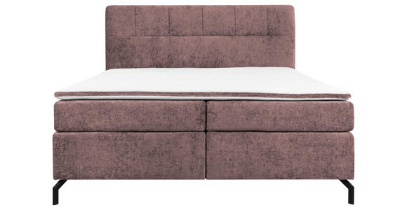 BOXSPRINGBETT 160/200 cm  in Altrosa  - Schwarz/Altrosa, Design, Textil/Metall (160/200cm) - Esposa