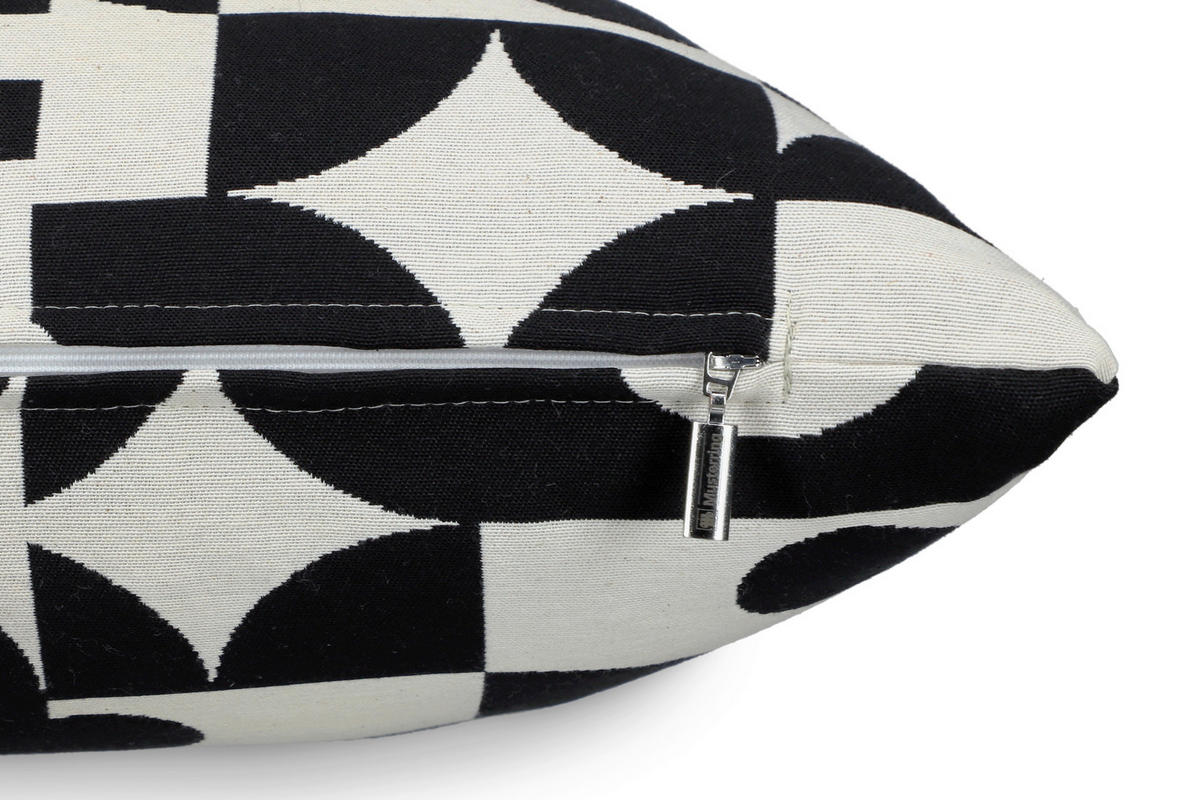 POTAH NA POLŠTÁŘ  38/58 cm - bílá/černá, Design, textil (38/58cm) - Musterring