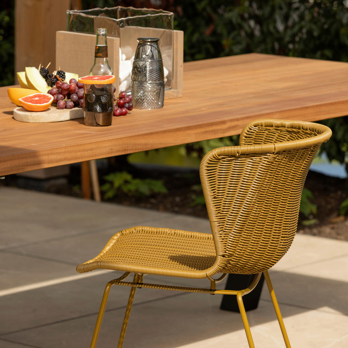 GARTENSTUHL-SET Metall, Kunststoff Naturfarben  - Naturfarben, MODERN, Kunststoff/Metall (55/78/54cm) - Livetastic