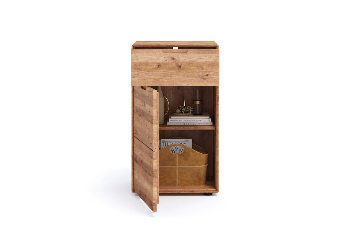 KOMMODE  in 51/91/40 cm  - Wildeiche, KONVENTIONELL, Holz (51/91/40cm) - Linea Natura