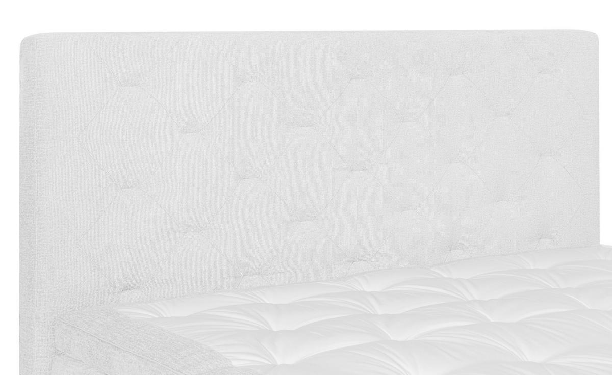 BOXSPRINGBETT 180/200 cm  in Weiß  - Eichefarben/Weiß, KONVENTIONELL, Holz/Textil (180/200cm) - Welnova