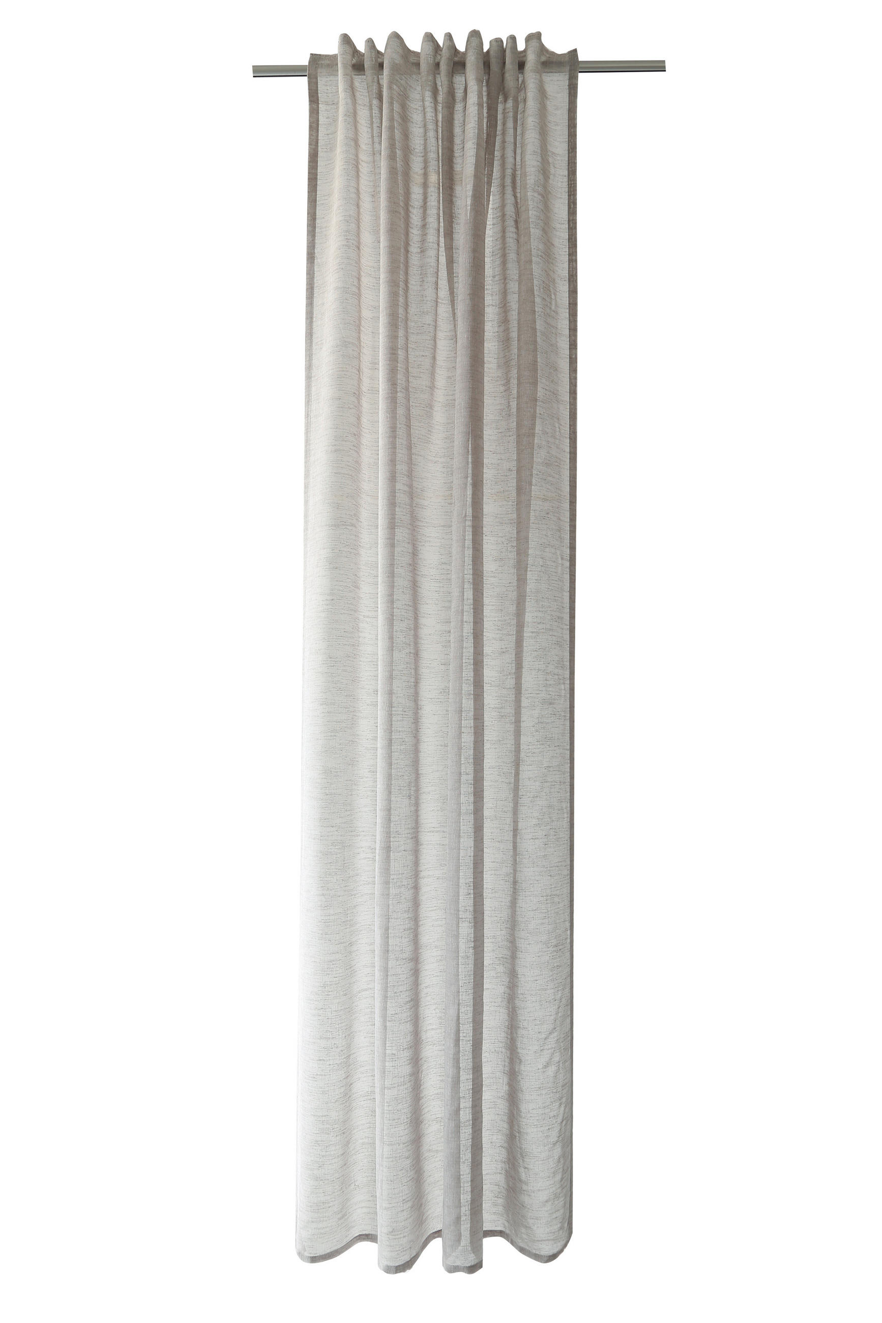 SCHLAUFENSCHAL  transparent  140/245 cm   - Braun, Basics, Textil (140/245cm)