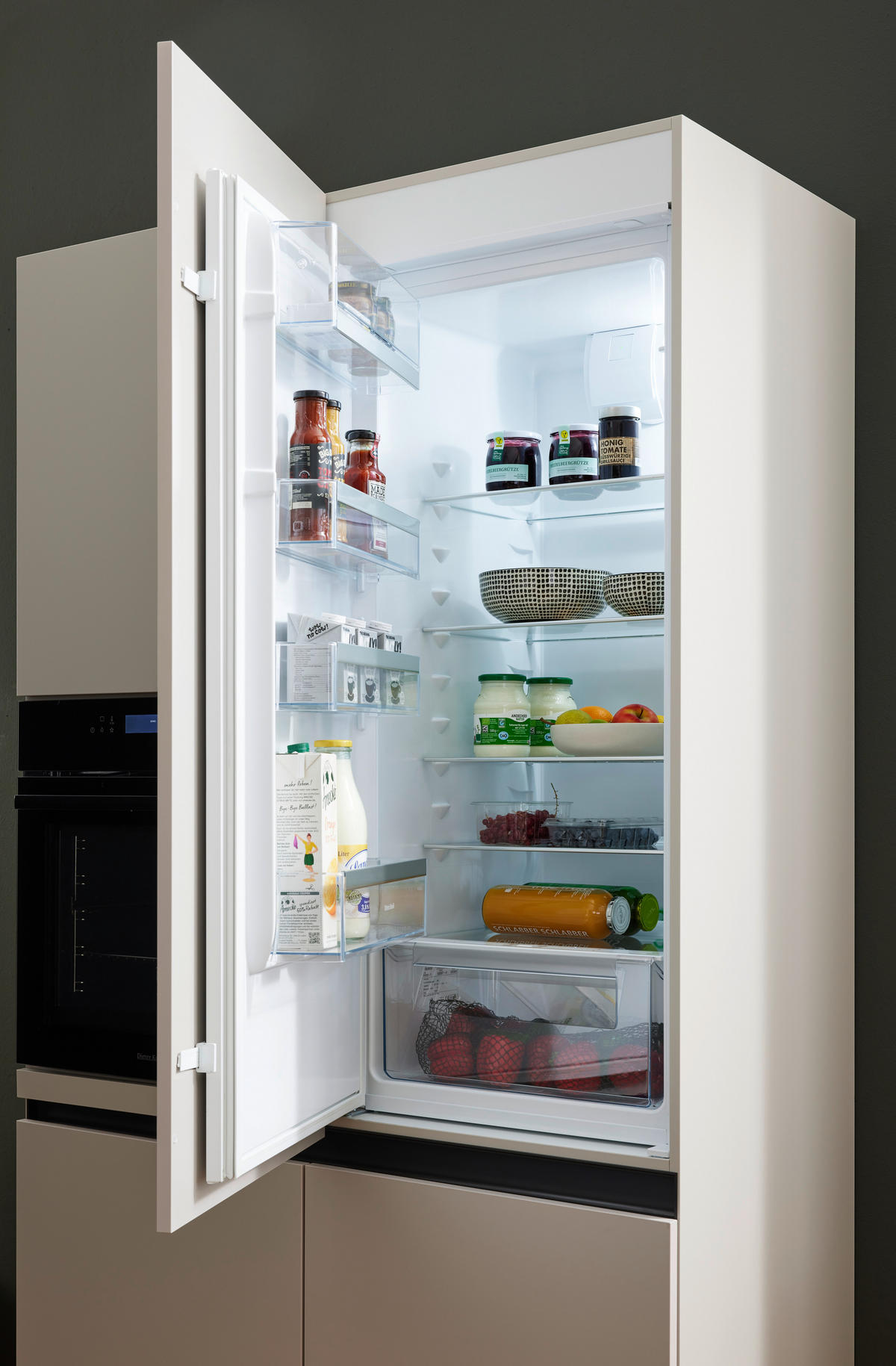 EINBAUKÜCHE   - Kaschmir, Design, Holzwerkstoff - Novel