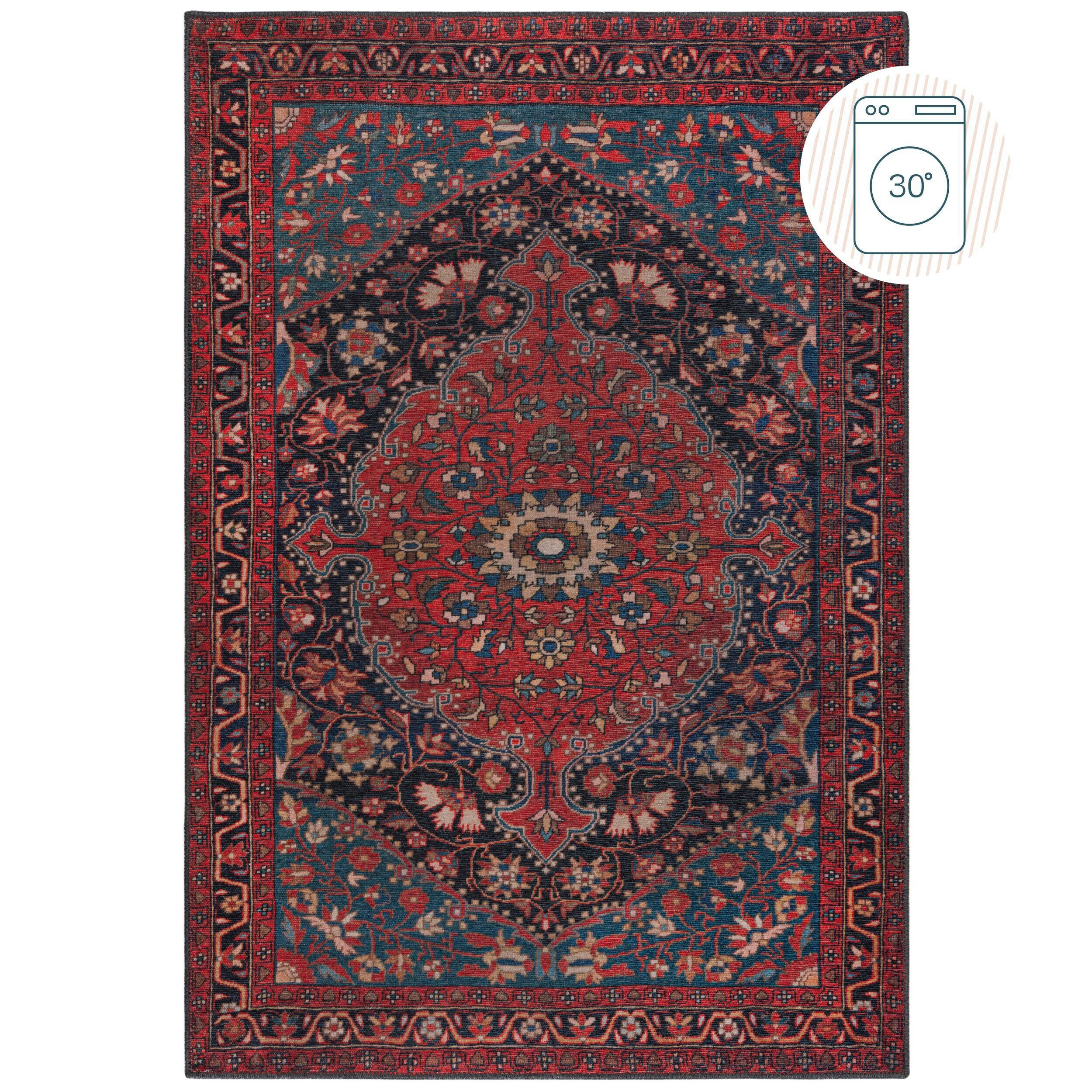 Flair Rugs Webteppich Rot 152x230 cm